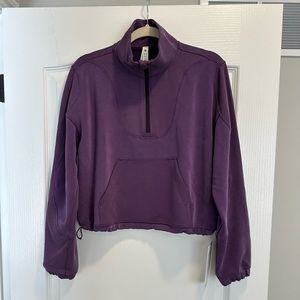 NWT Lululemon Brushed Softstreme Ribbed Half Zip Size 8